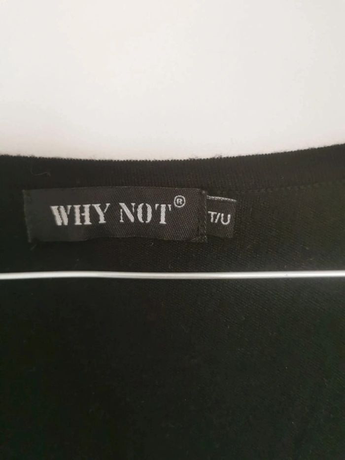 T-shirt noir Why Not - photo numéro 4