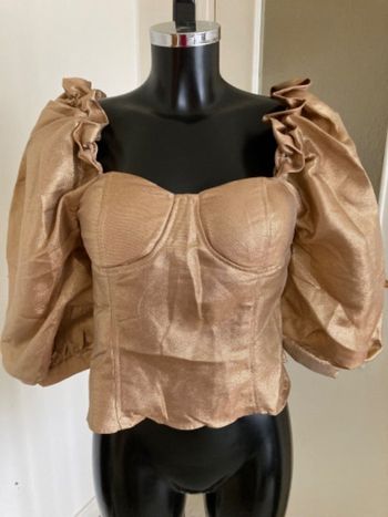 Top / haut chic classe avec manches bouffantes taille 38/40