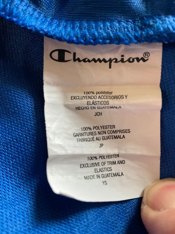 Veste de survêtement légère à capuche pour enfant Champion bleue roy taille 6/8ans 156 - photo numéro 13