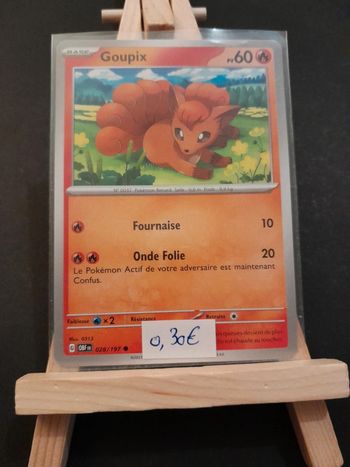 Carte Pokémon Goupix 28/197