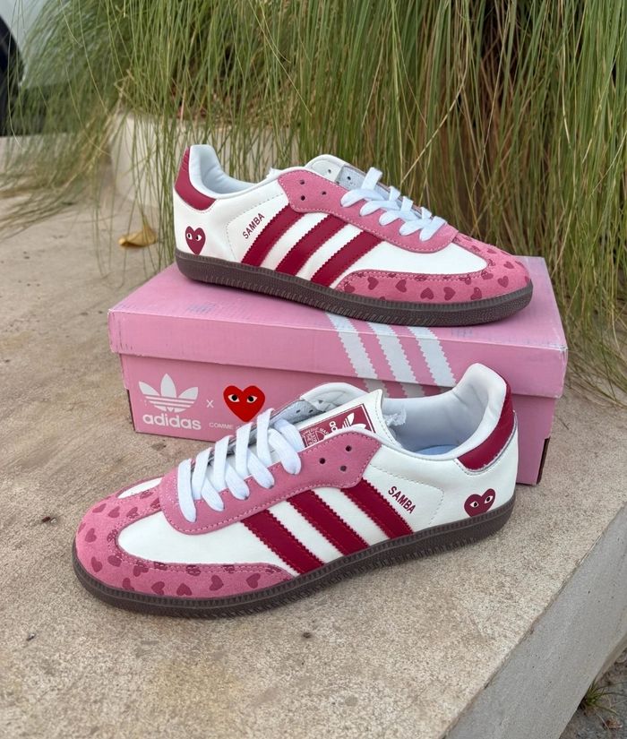 Adidas Samba X Comme Des Garçons Rose Taille 37