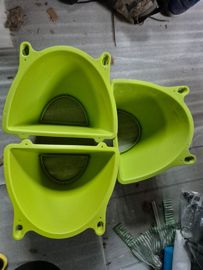 Lot 3 étagères enfant ikea en plastique - photo numéro 2