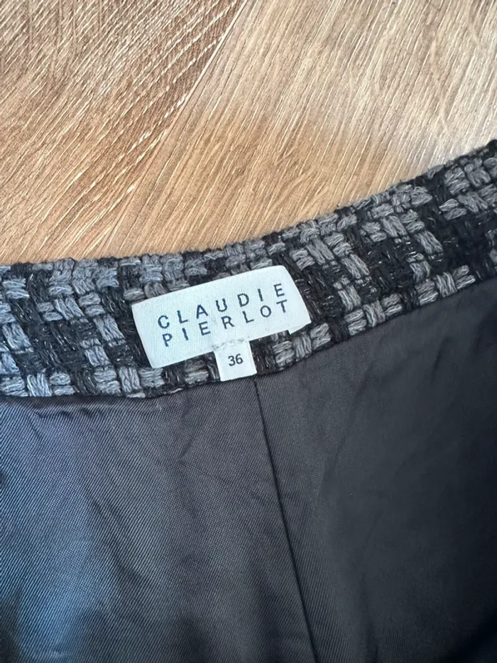 Short Claudie Pierlot noir et gris taille 36 - photo numéro 4