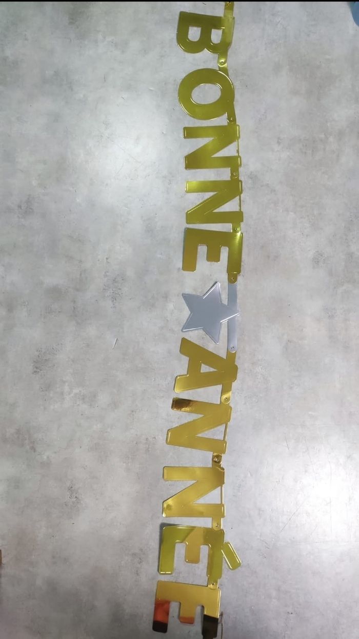 Décoration banderole bonne année - photo numéro 2