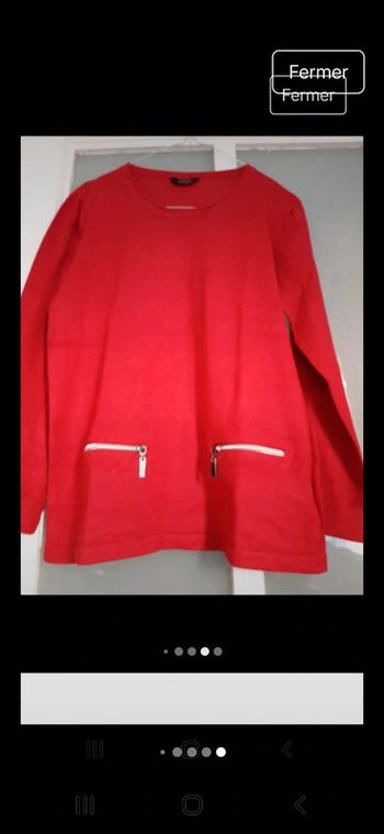 Pull rouge 38/ 40 zamba🔴