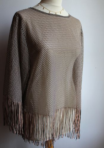 Haut style bohème à franges Zara