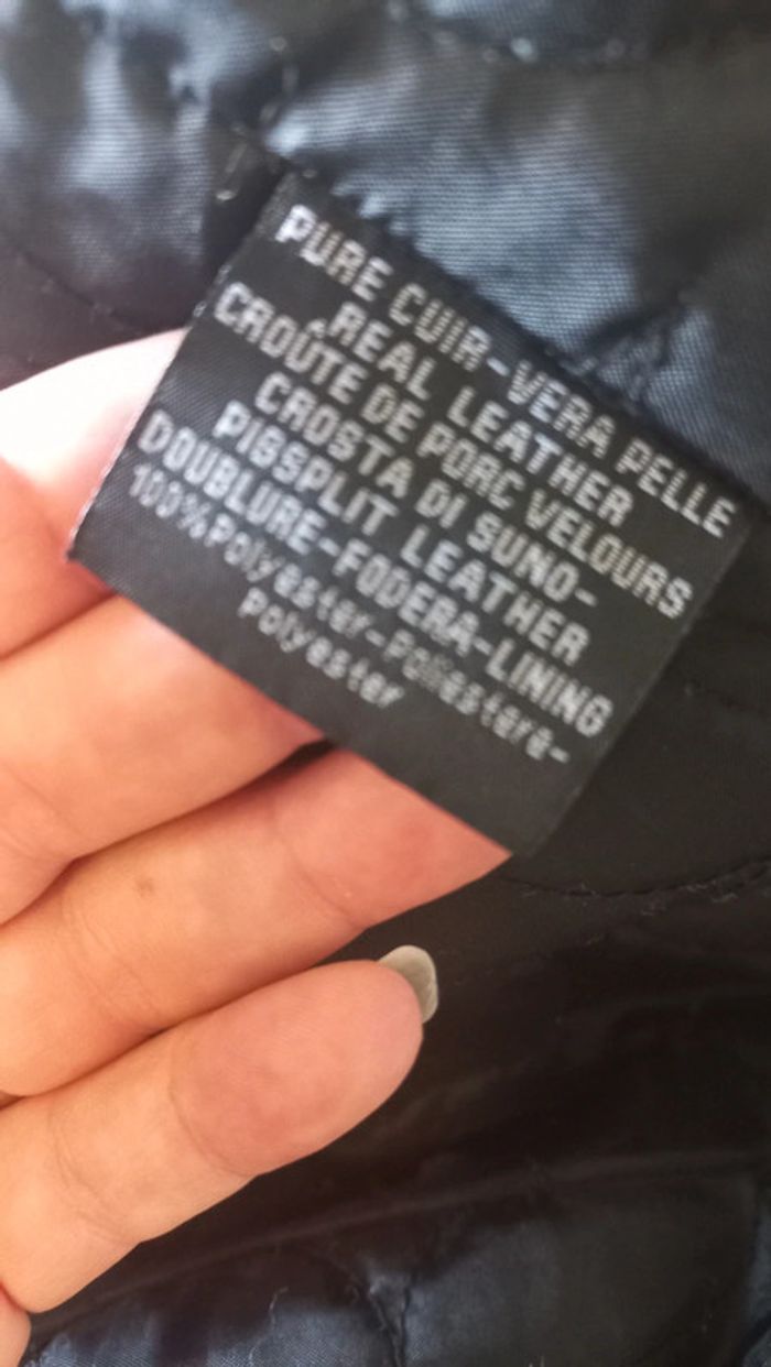 Superbe veste en cuir noire macdouglas 44 - photo numéro 8