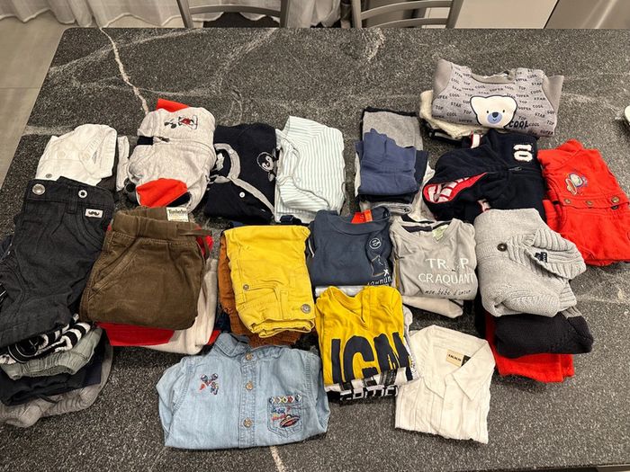 Lot de 52 pièces bébé garçon 3 mois très bon état IKKS Natalys Orchestra etc