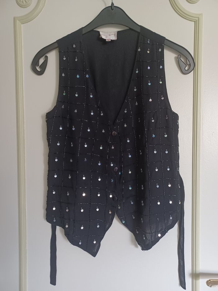Gilet sans manche noir Renée Derhy Taille S