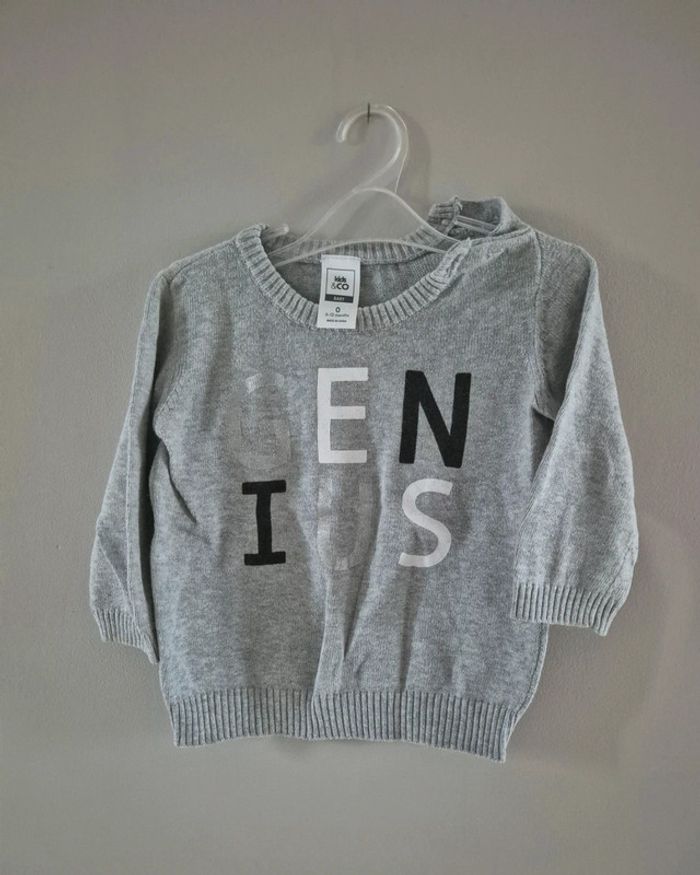Pull 9-12 mois Très bon état coton