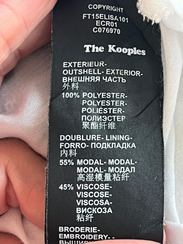 Blouse en dentelle The Kooples XS - photo numéro 8