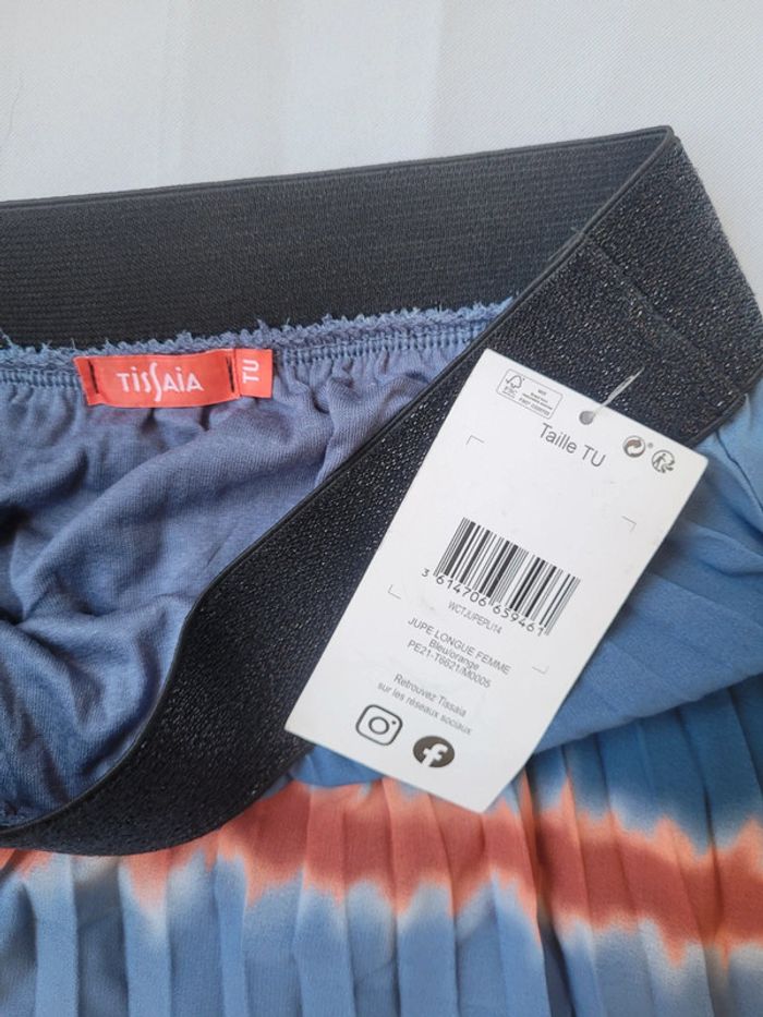 NEUF - Jupe longue taille Unique Bleu/orange - photo numéro 2