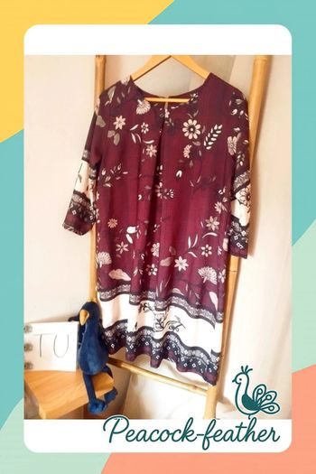 Robe droite bordeaux cem TU