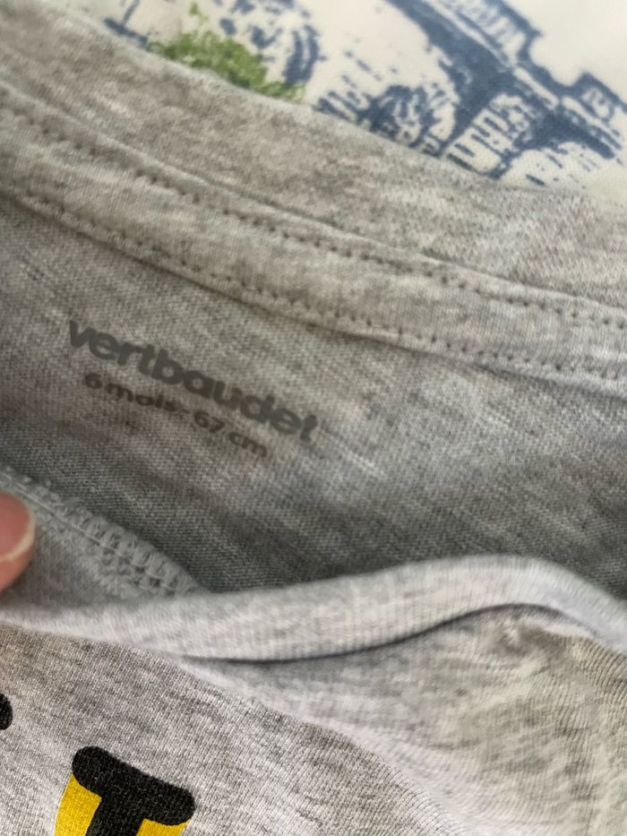 LOT 6 TEE-SHIRTS MANCHES COURTES - photo numéro 2