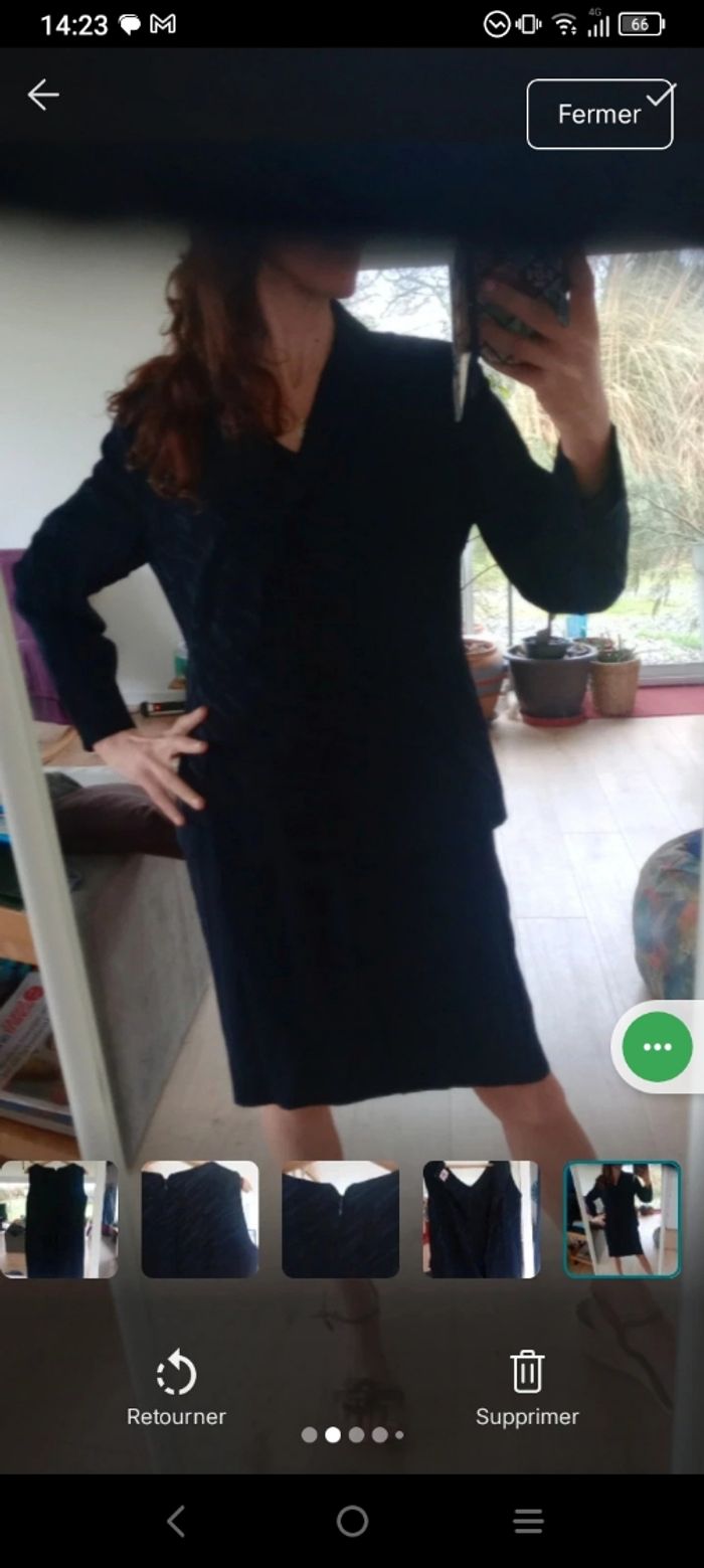Ensemble robe et blazer noir c79 - photo numéro 2