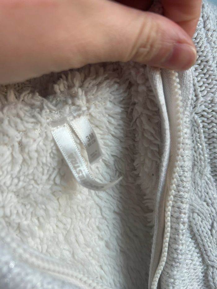 Gilet blanc à paillettes, 3 mois , orchestra - photo numéro 3