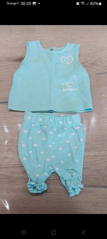 ensemble ete 3mois fille