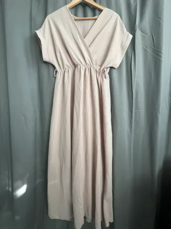 Robe longue crème