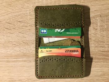 porte-cartes femme fait main