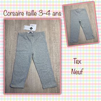 Legging corsaire taille 3-4 ans - neuf