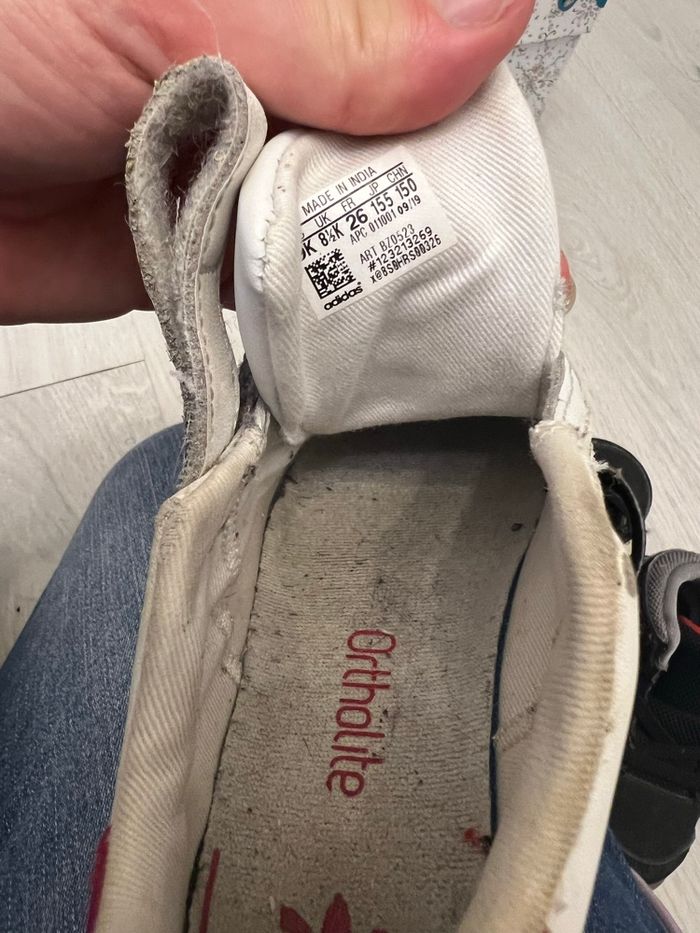 Stan smith rose et blanche taille 26 adidas - photo numéro 3