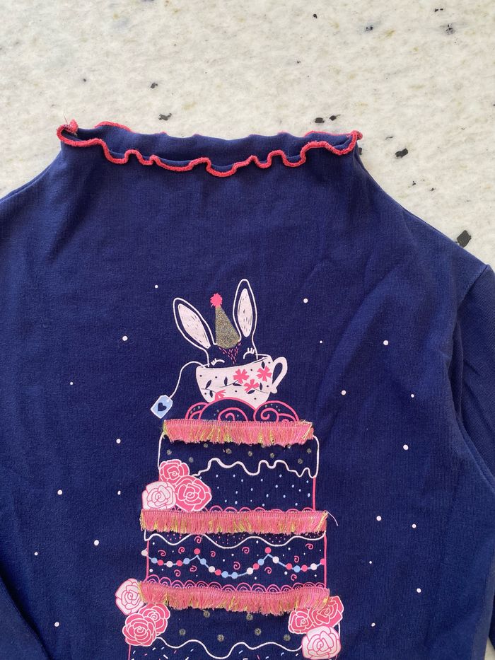 T-shirt manches longues col montant Lcdp 6ans - photo numéro 2