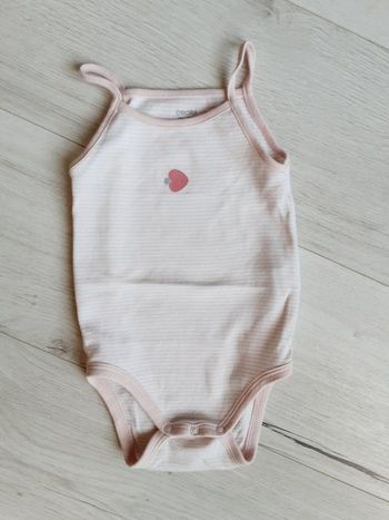 Vêtement bébé fille body bretelles Obaïbi 18 mois