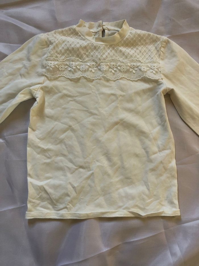 Tricot manches longues blanc