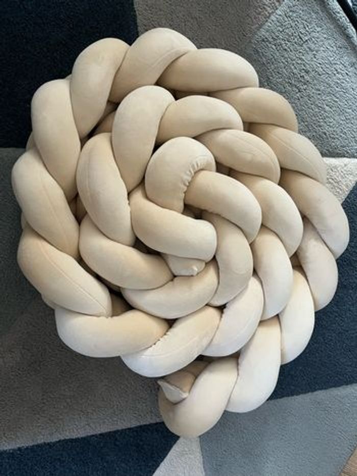 Tour de lit tressé beige 3m - photo numéro 3