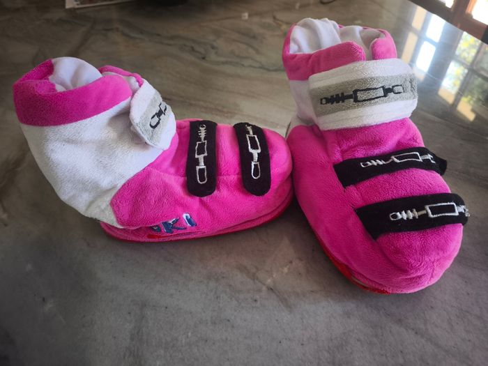 Chaussons type chaussures de ski / boots ski molletonnés - photo numéro 3