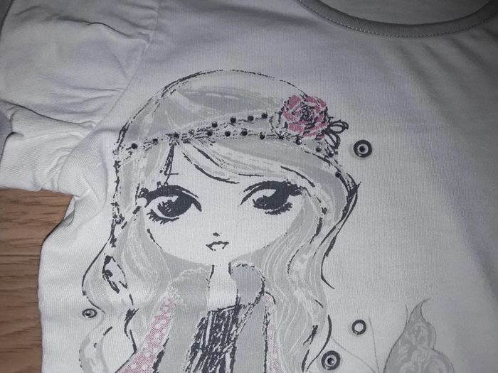 🌺 Tee Shirt 2 en 1 Strass en 5 ans 🌺 - photo numéro 4