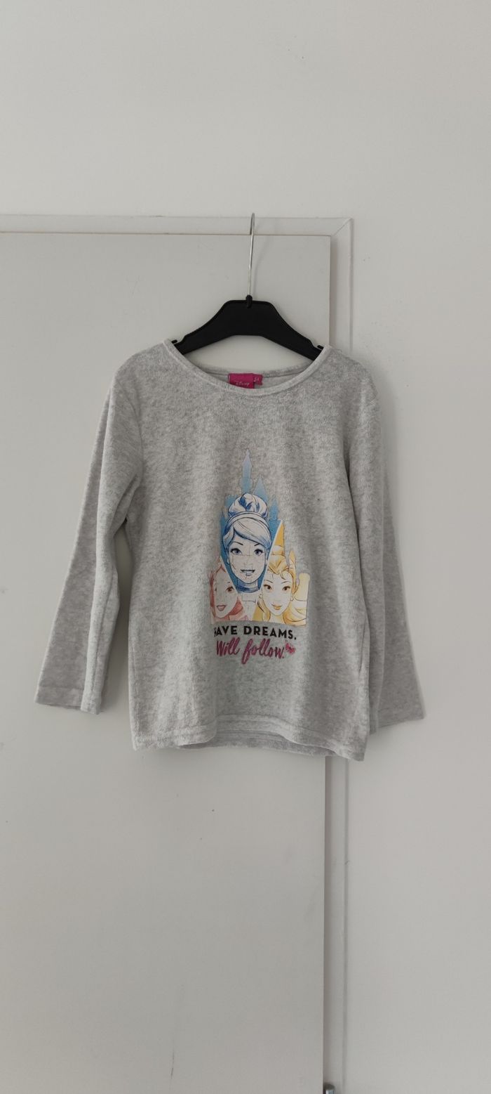 Pyjama Disney fille 6 ans gris et rose – bon état - photo numéro 9