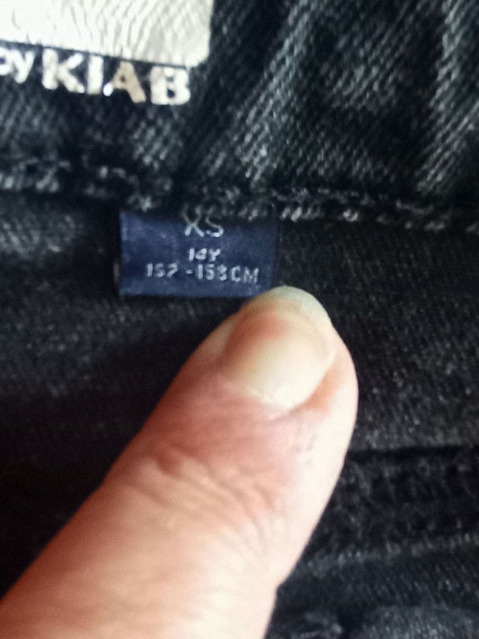 Salopette short jean noir fille 14 ans - photo numéro 3