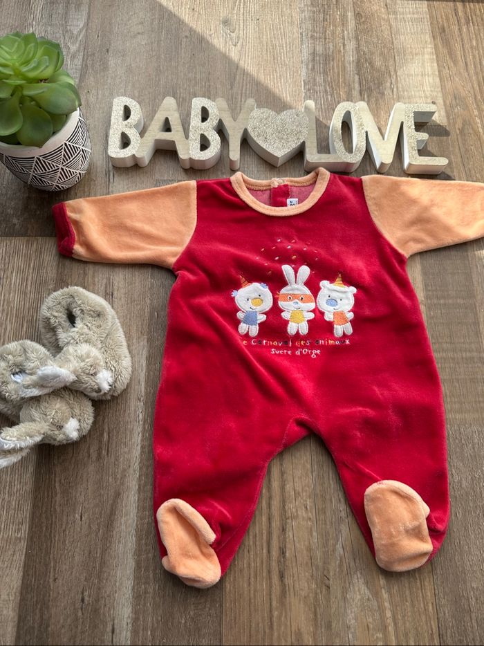 - Pyjama  Sucre d’orge  - 1 mois  - Très bon état