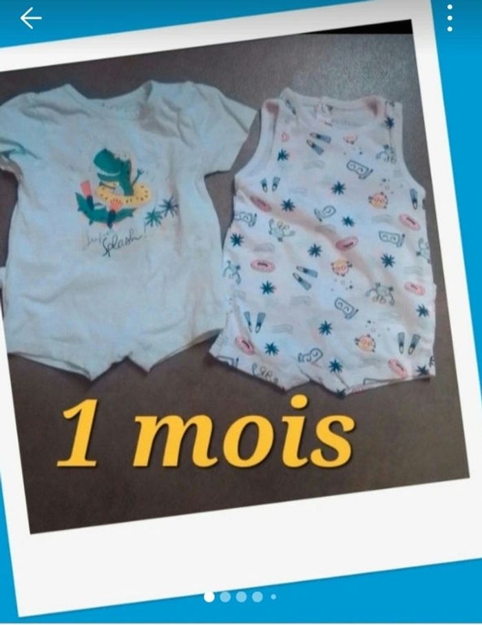 Lot combi short 1 mois