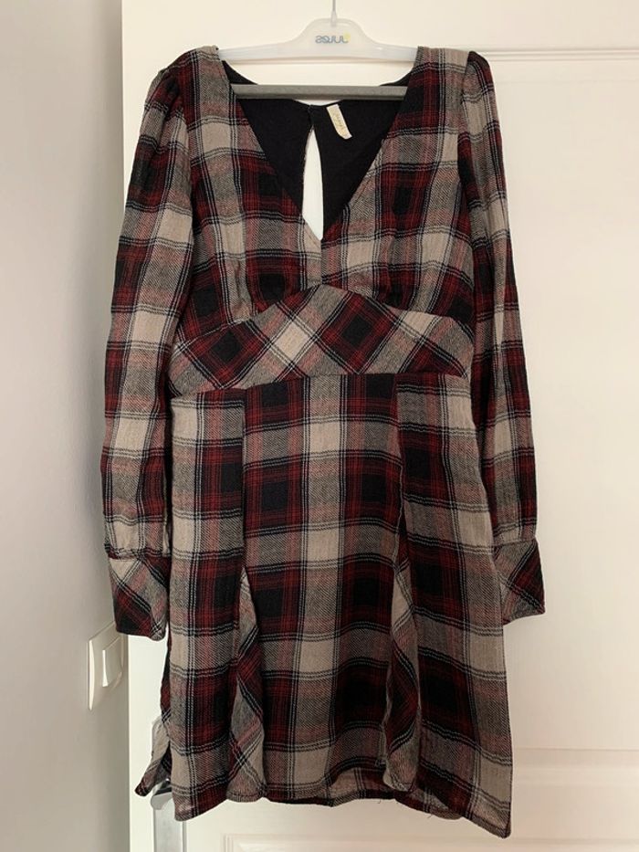 Robe courte Free People carreaux