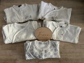 Lot de 5 pyjamas mixtes 3 mois