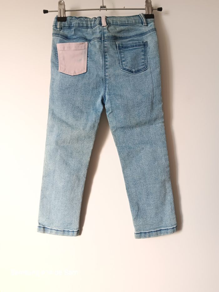 Jean fille smiley baby réglable 3ans - photo numéro 2