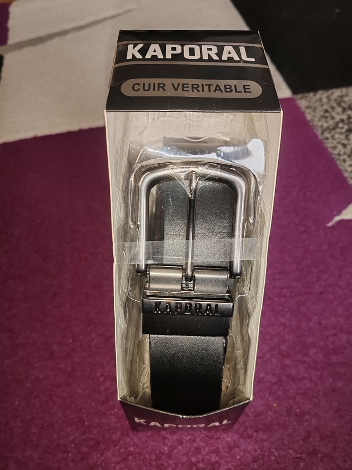 Ceinture pour homme kaporal de couleur noir - photo numéro 3