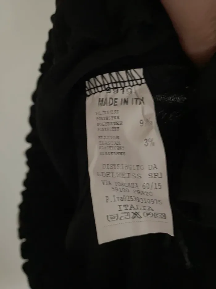 Pantalon noir fluide made in Italy taille unique avec ceinture - photo numéro 6