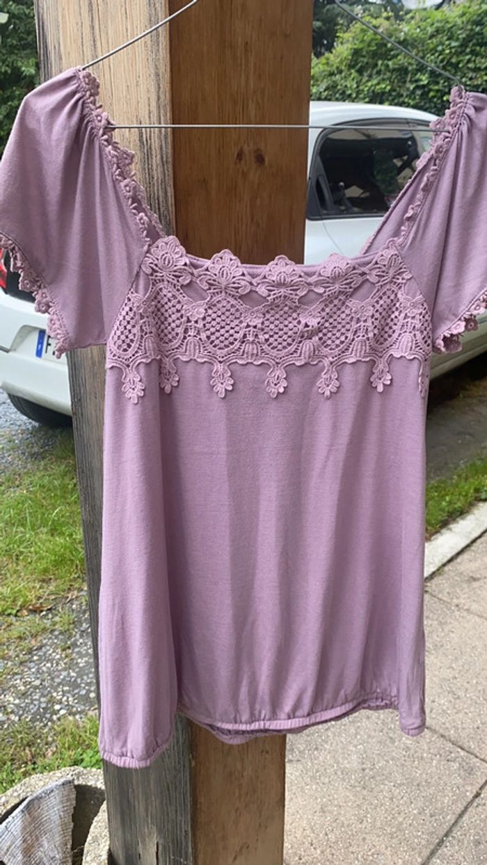 tee shirt violet - photo numéro 2