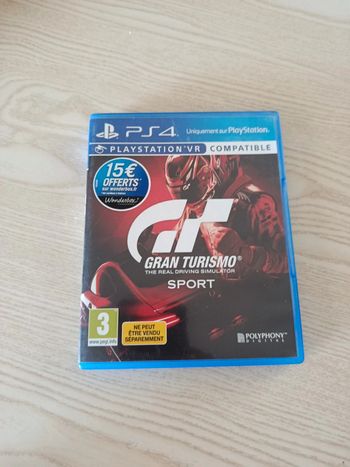 Jeu gran turismo sport pour ps4