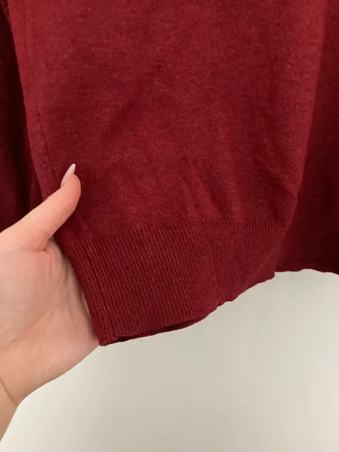 Pull fin rouge bordeau - photo numéro 5
