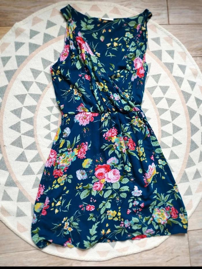Robe Promod - Bleue fleurie - 38 - Excellent état - photo numéro 5