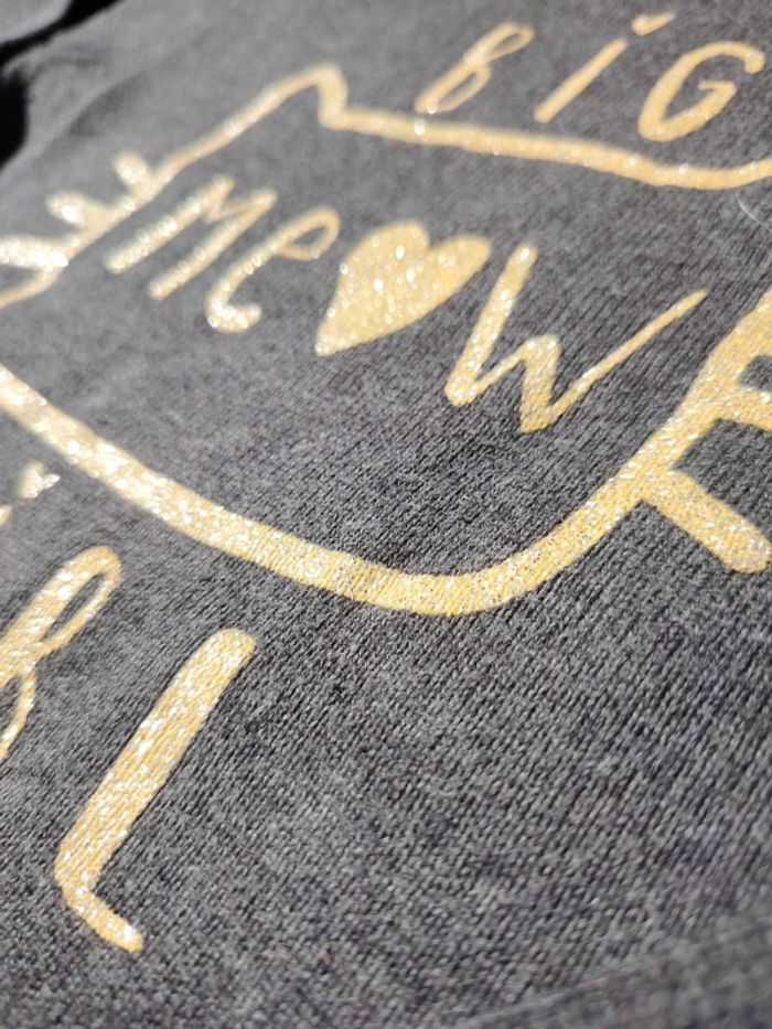 Pull noir et doré pailleté fille 10 ans in extenso - photo numéro 3