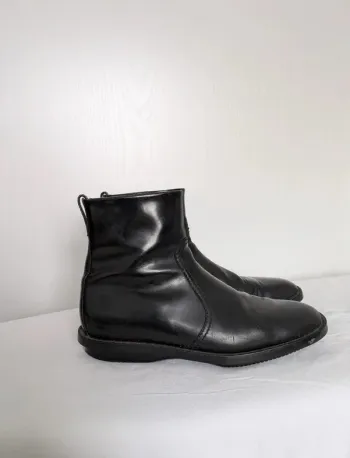 Bottines en cuir noir - Hogan - taille 7,5 (41)