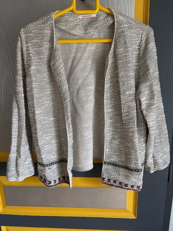 Veste camaïeu grisée