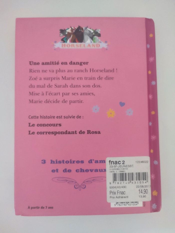 Livre jeunesse, Horseland 3 histoire d'amitié - photo numéro 3