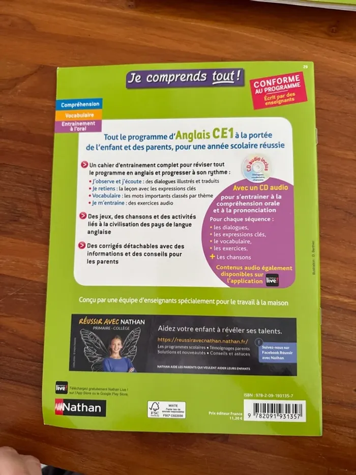 Livre CE1 anglais, je comprends tout - photo numéro 3