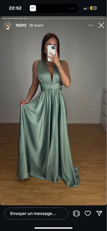 Robe vert sauge 